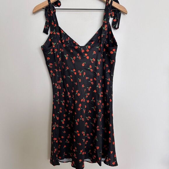 Monika the Label Alana Mini Slip Dress – Black Cherry - Picture 10 of 12
